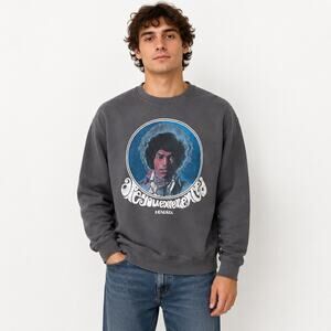 Authentic Hendrix Jimi Hendrix Graphic Sweatshirt Size M Gray Pullover
